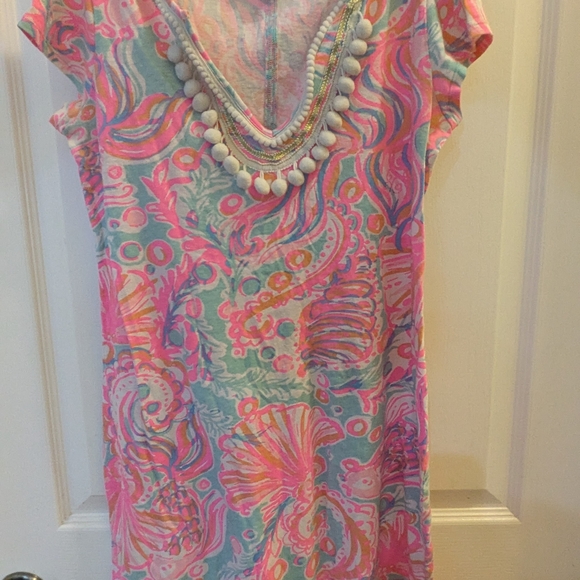 Lilly Pulitzer Dresses & Skirts - Lilly Pulitzer Pink and Blue Mini Dress